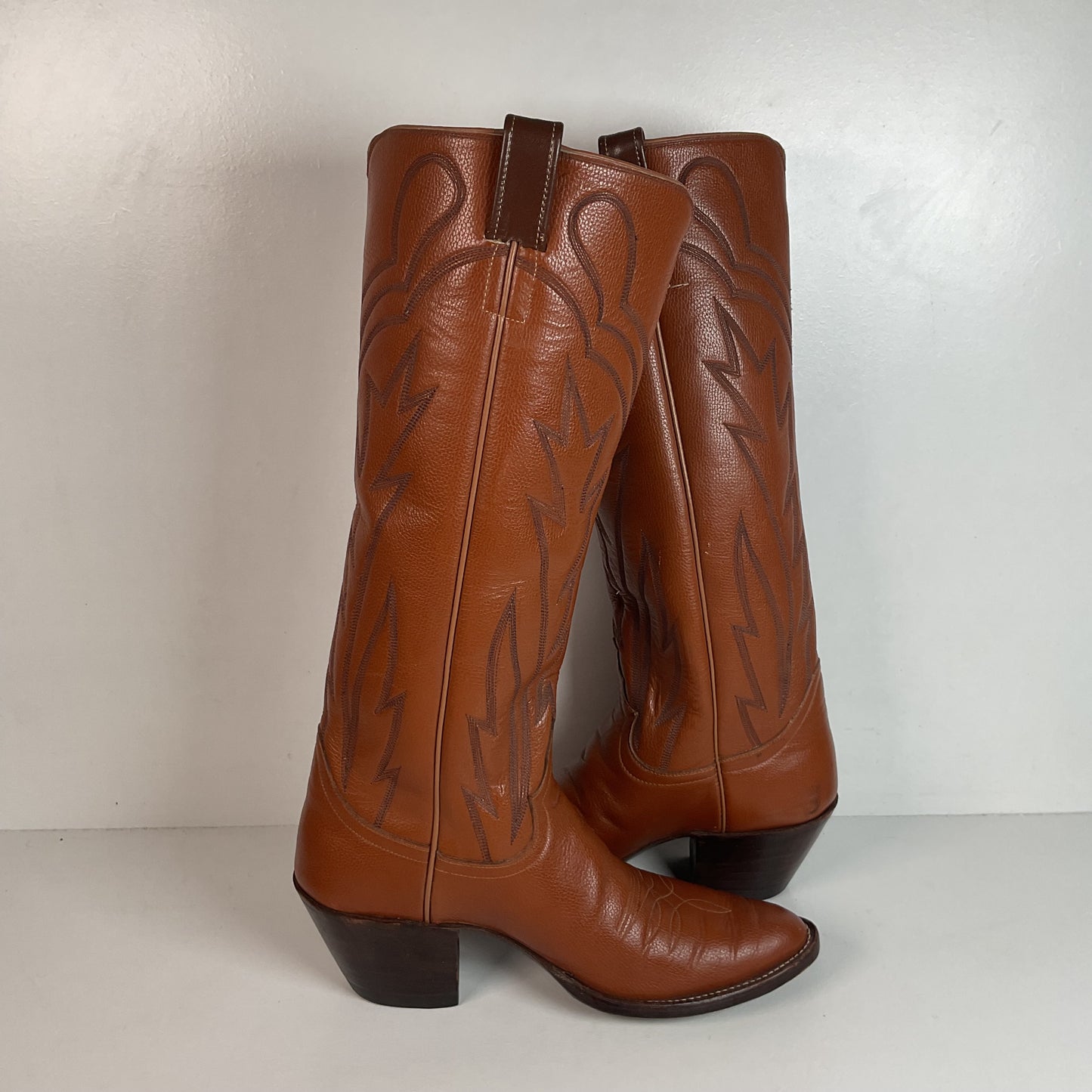 Jack Rowin Custom Cowboy Boots Men’s 9.5 Tall Stove Top Buckaroo