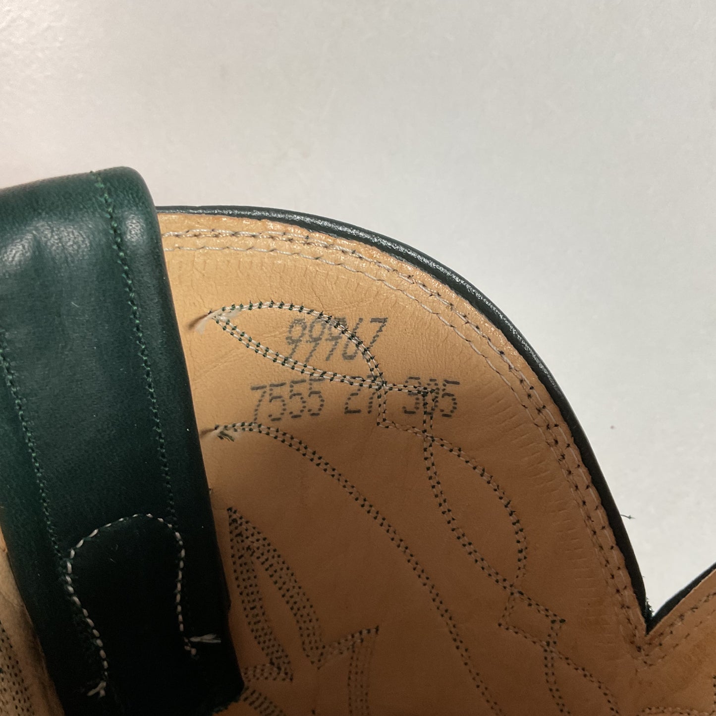 Vintage Nocona Cowgirl Boots | USA Made | Green | 7.5 B