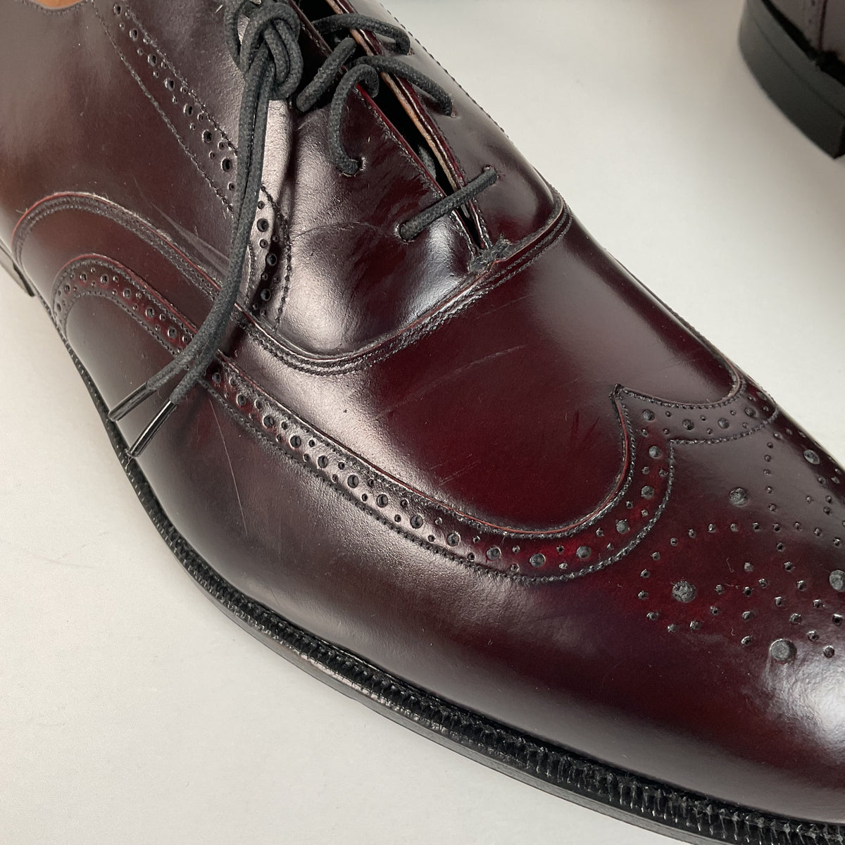 Vintage Johnston Murphy Profiles | Brogue Oxford Shoes | USA Made | Men’s 13 D