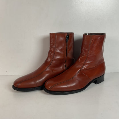 Vintage Florsheim Imperial Zipper Boots 10 D Chelsea Style