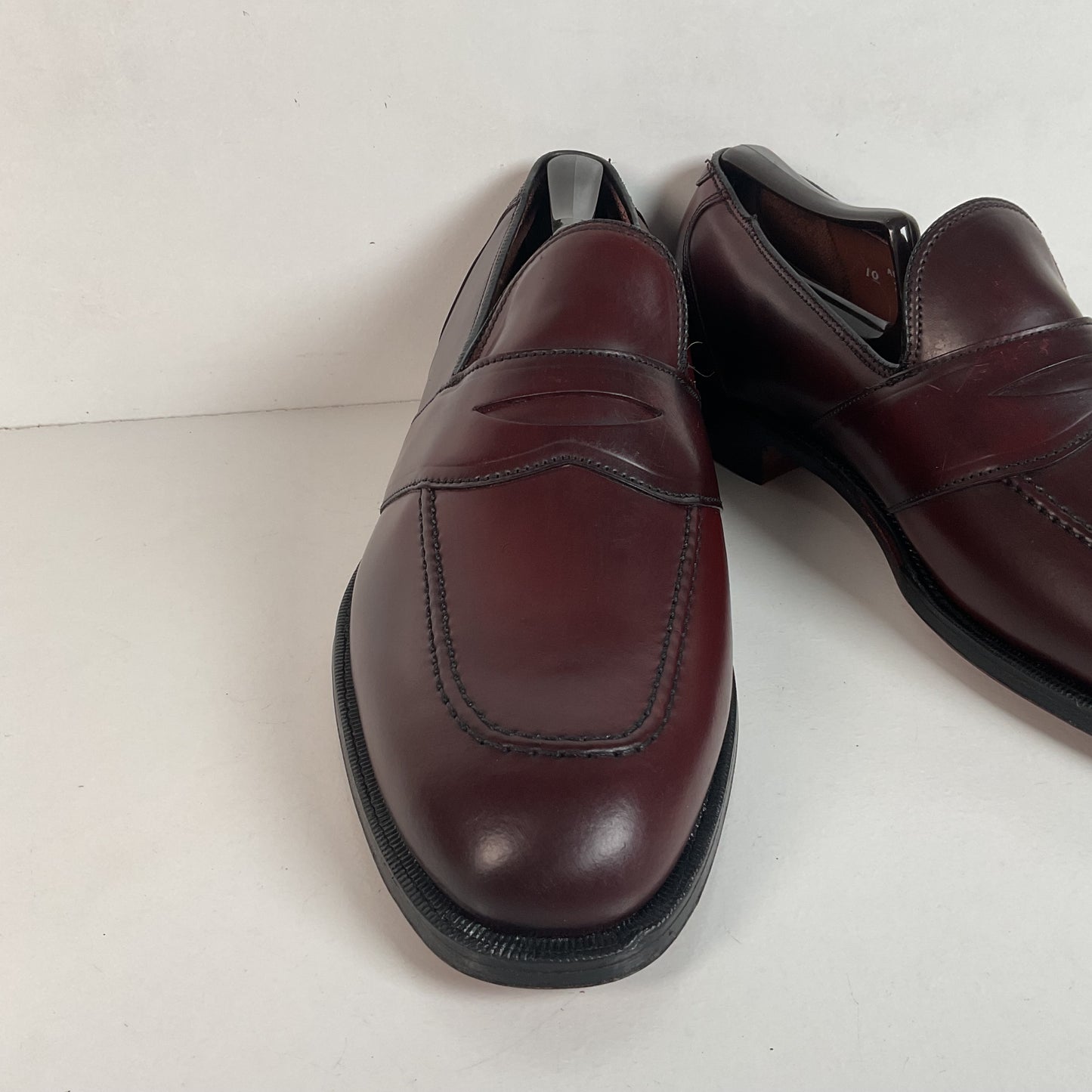 Vintage Hanover LB Shepard Penny Loafers 10 D Genuine Shell Cordovan USA Made