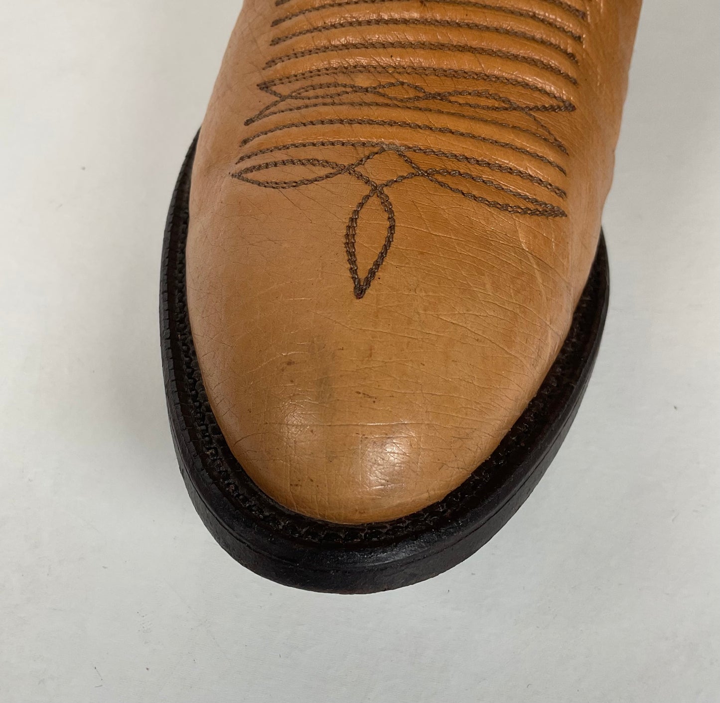 Vintage Panhandle Slim Smooth Ostrich Cowboy Boots | Exotic | Men’s 8 D