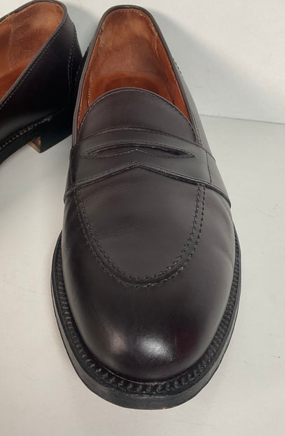 Alden New England Penny Loafer 11 AA Style 683 Burgundy Calf Skin