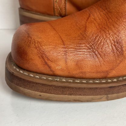 Vintage Women’s Longhorn Campus Boots 8 M USA Made Chunky