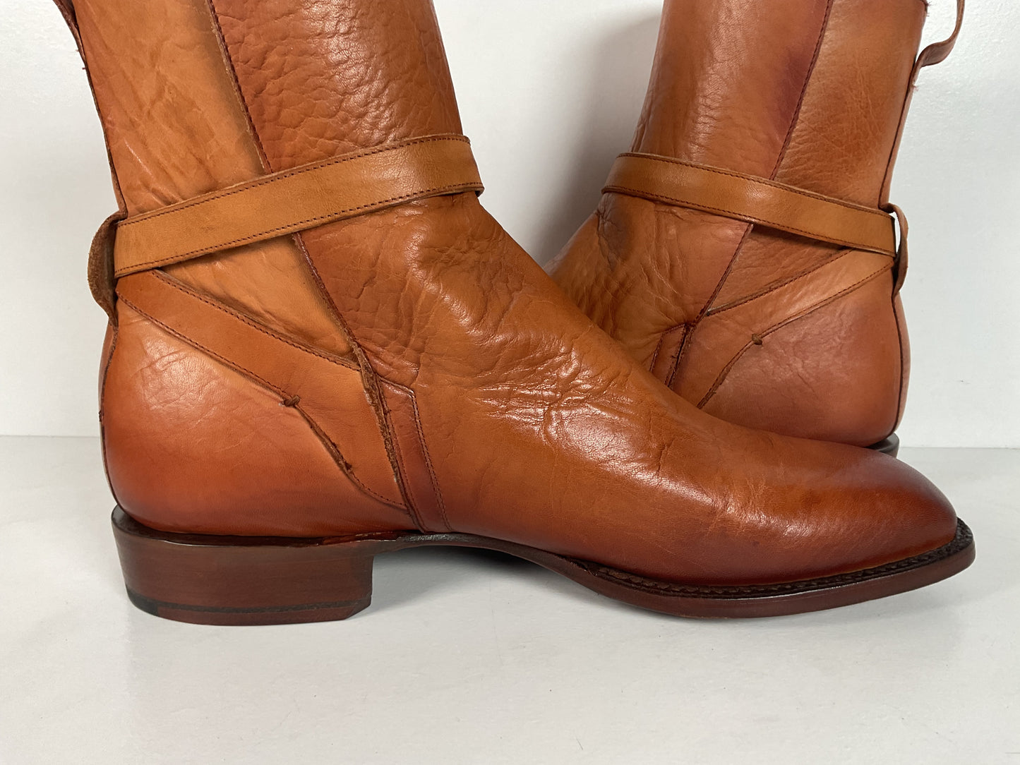 Lucchese Jodhpur Riding Boots | Burnished Calf | USA Made | GY | Men’s 10 D