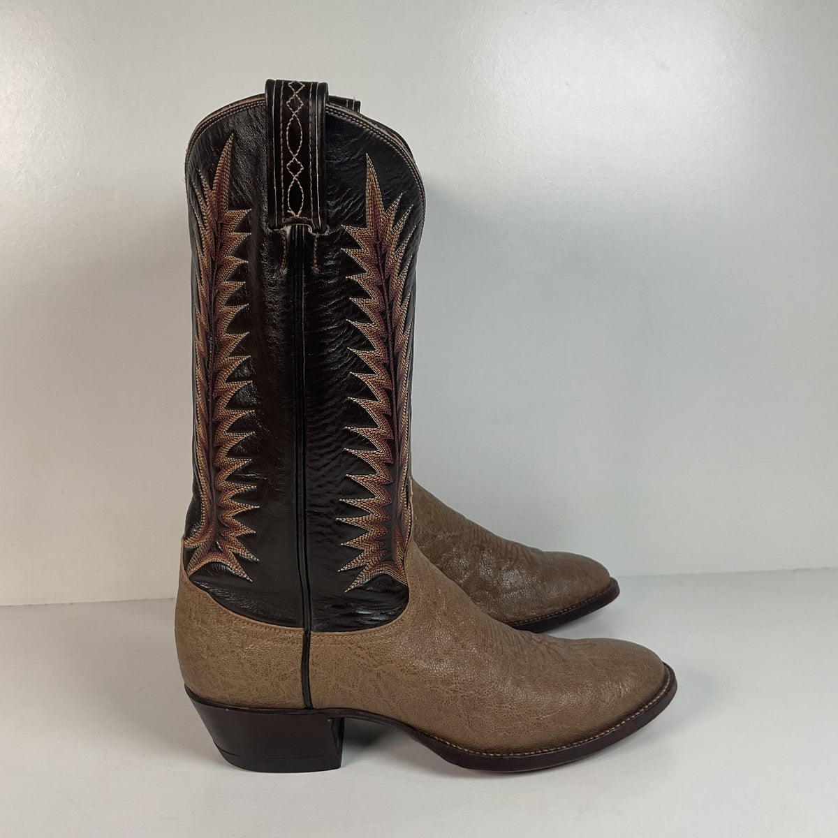 Vintage Tony Lama Elephant Cowboy Boots | Exotic | Gold Label | Men’s 9 D