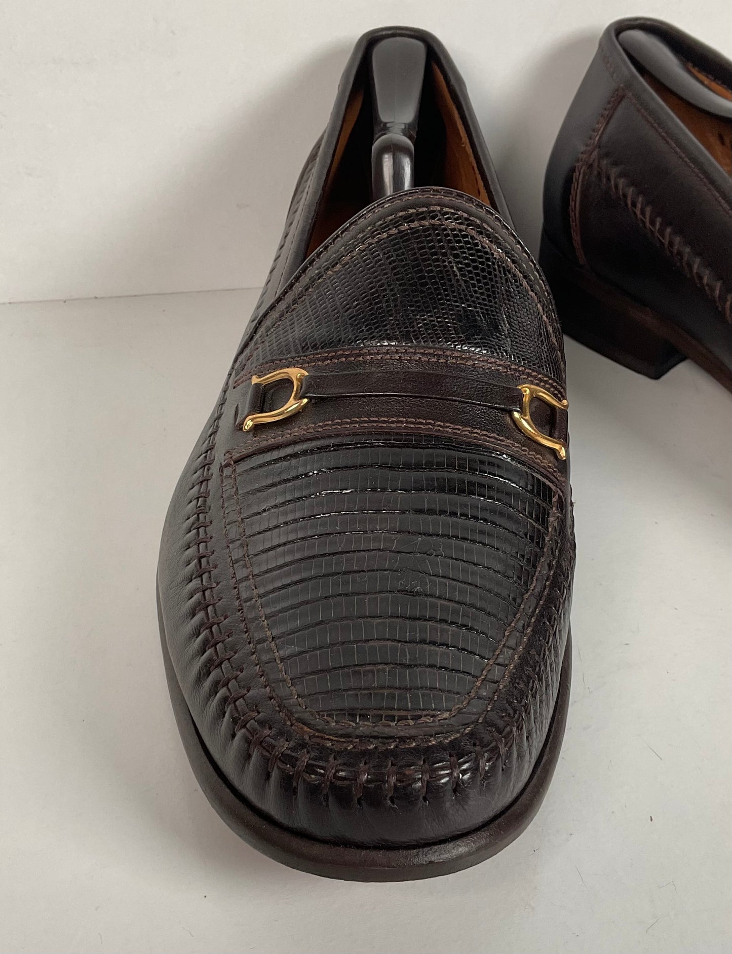 David Eden Lizard Loafers | Dark Brown | Men’s 10.5