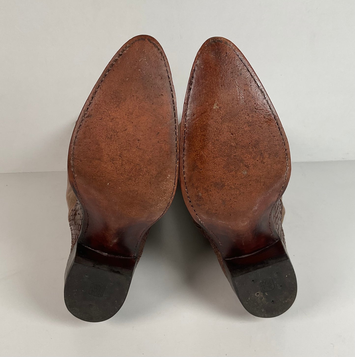 Vintage Dan Post Anaconda Cowgirl Boots | Metallic | USA Made | Women’s 7.5 M
