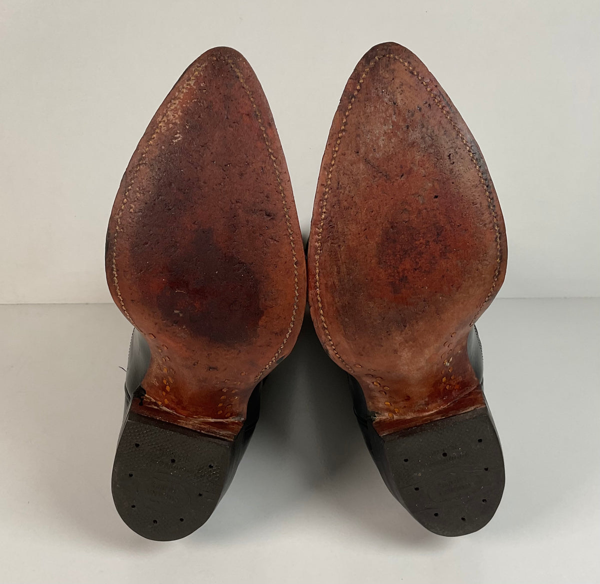 Vintage Nocona Cowboy Boots | 1970s | Black Calf | Men’s 7.5 D