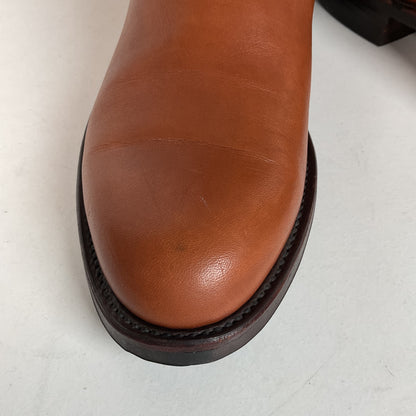 Vintage Lucchese Roper Boots 8.5 D USA Made Royal Calf