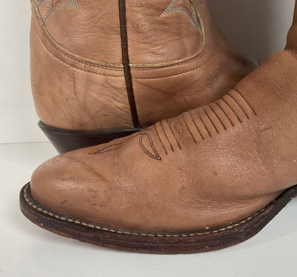 Vintage Tony Lama Gold Label Cowboy Boots | Marbled Leather | Men’s 8 D