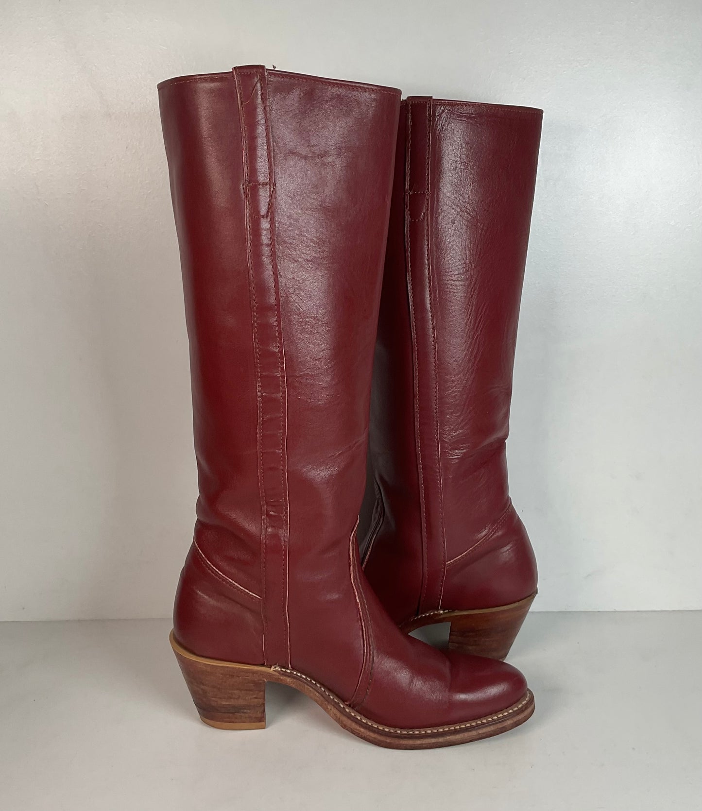 Vintage 1970s Sears’ Berman Tall Riding Boots 7 B USA Made Campus