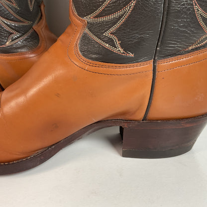 Vintage Justin Cowboy Boots | Calfskin | USA Made | Extra Narrow | Men’s 13 A