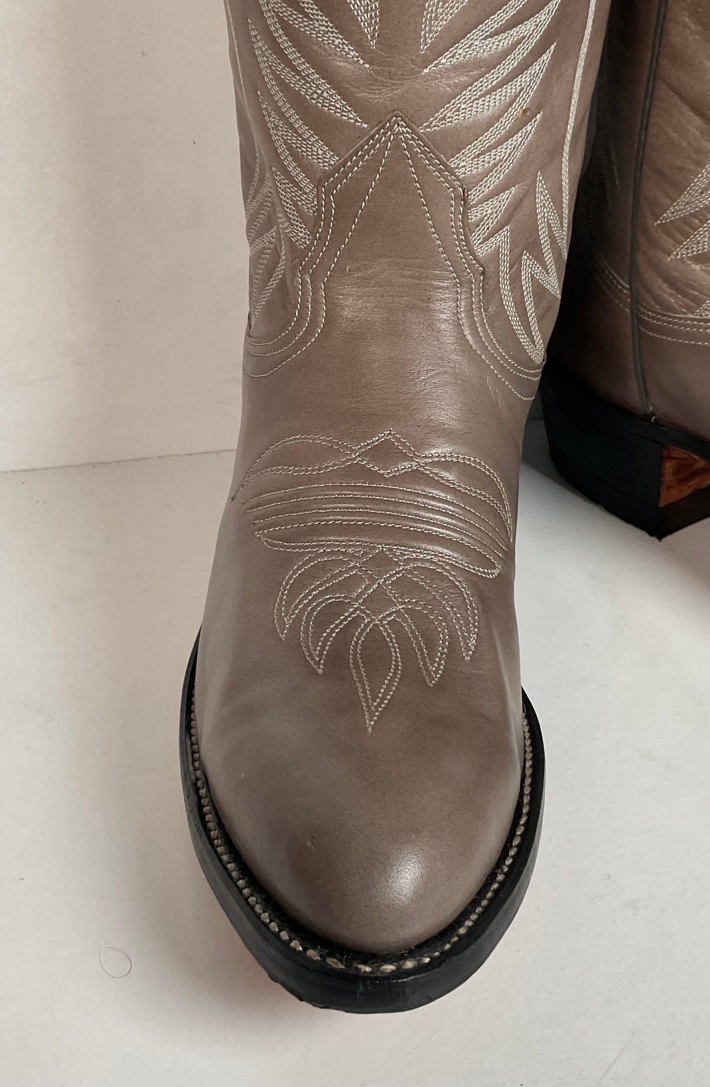 1970s Nocona Grey Cowboy Boots Men’s 8.5 B | Women 9.5