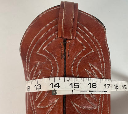Vintage Tony Lama Cowboy Boots | Chocolate Cow | Men’s 7.5 C | Women’s 8.5