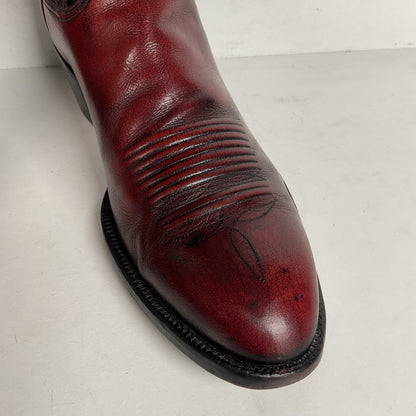 Vintage Lucchese San Antonio Cowboy Boots | Oxblood | Extra Narrow | 11.5 A