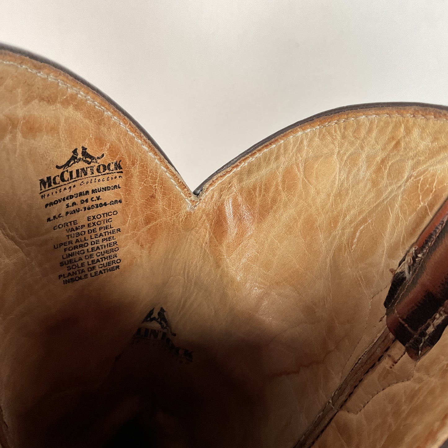 McClintock Hornback Caiman Cowboy Boots | Exotic | Men’s 9 D