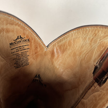 McClintock Hornback Caiman Cowboy Boots | Exotic | Men’s 9 D