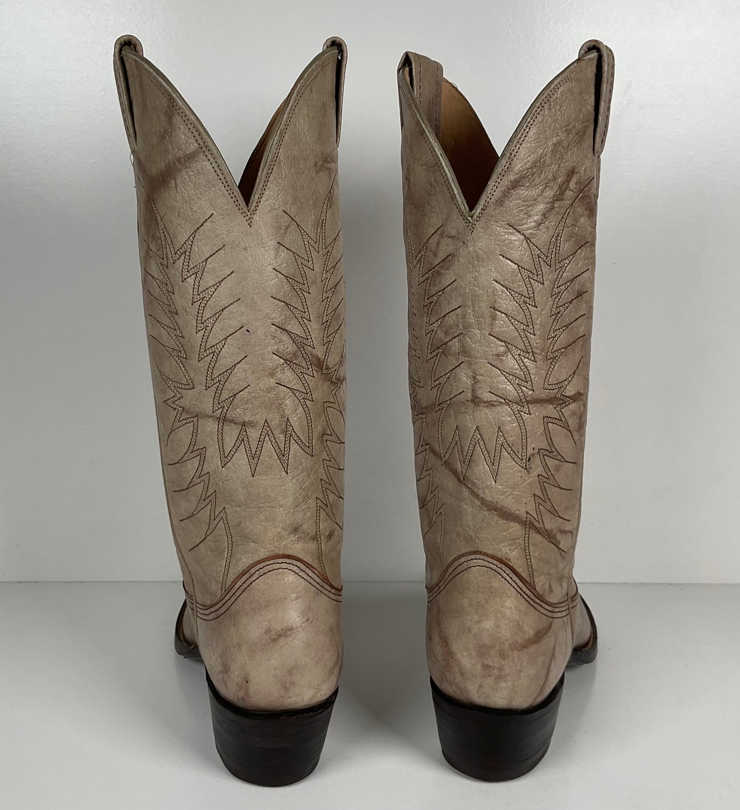 Vintage Nocona Cowgirl Boots | Marbled Grey | Men’s 6 | Women’s 7