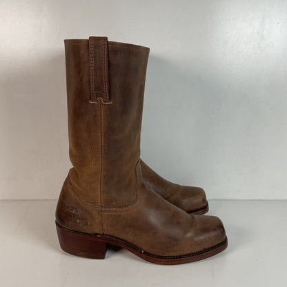 Frye Men’s Cavalry Square Toe Pull On Boots 10 M Distressed Style Recrafted