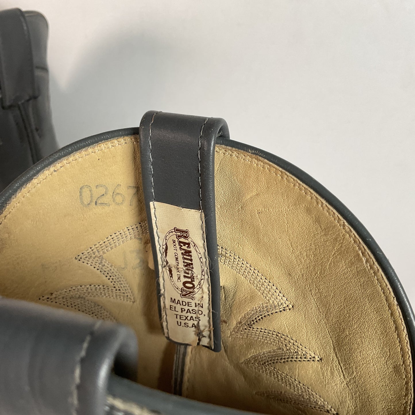 Remington Custom Cowboy Boots | USA Made | Grey | Men’s 8.5 B | Women’s 9.5