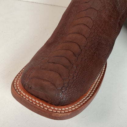 Lucchese for Resistol Ranch Sueded Ostrich Leg Cowgirl Boots | Exotic | Women’s 9.5 B