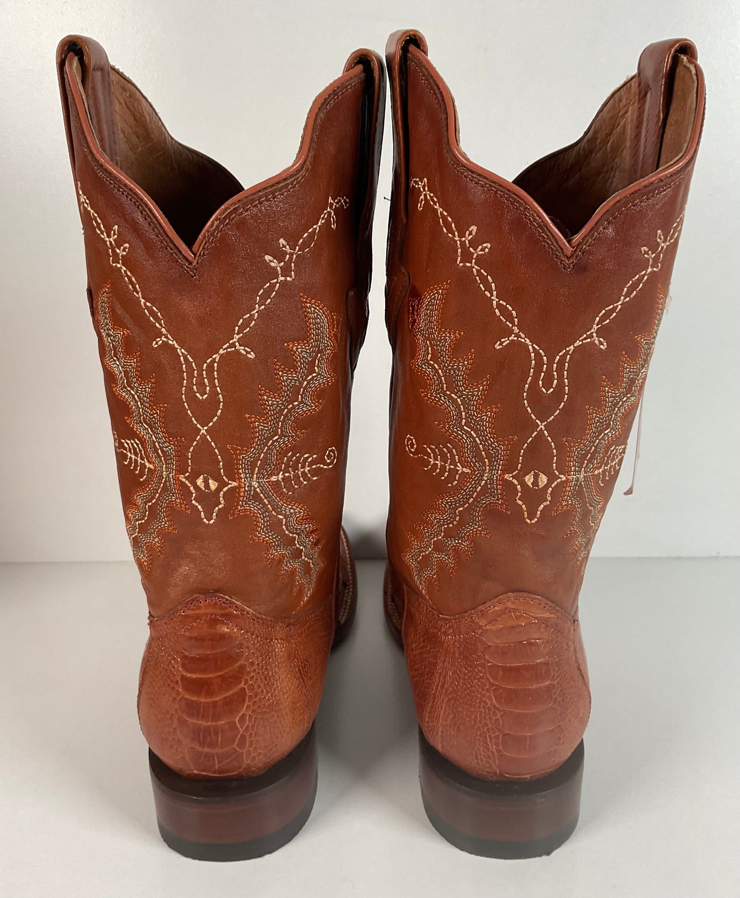 Lucchese for Resistol Ranch Ostrich Leg Roper Boots Men’s 10 B Exotic