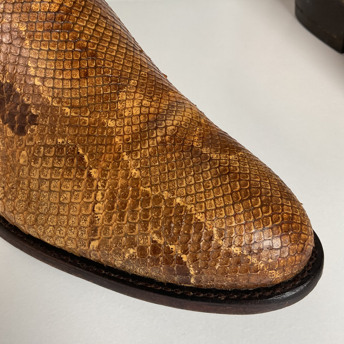 Vintage Tony Lama Boa Snake Cowboy Boots | Exotic | USA Made | Men’s 12 D