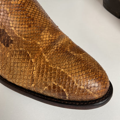 Vintage Tony Lama Boa Snake Cowboy Boots | Exotic | USA Made | Men’s 12 D