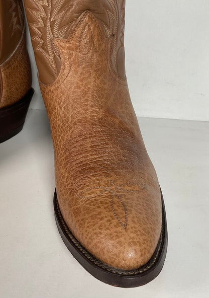 Vintage Tony Lama Cowboy Boots | Bullhide | Gold Label | USA Made | Men’s 9 D
