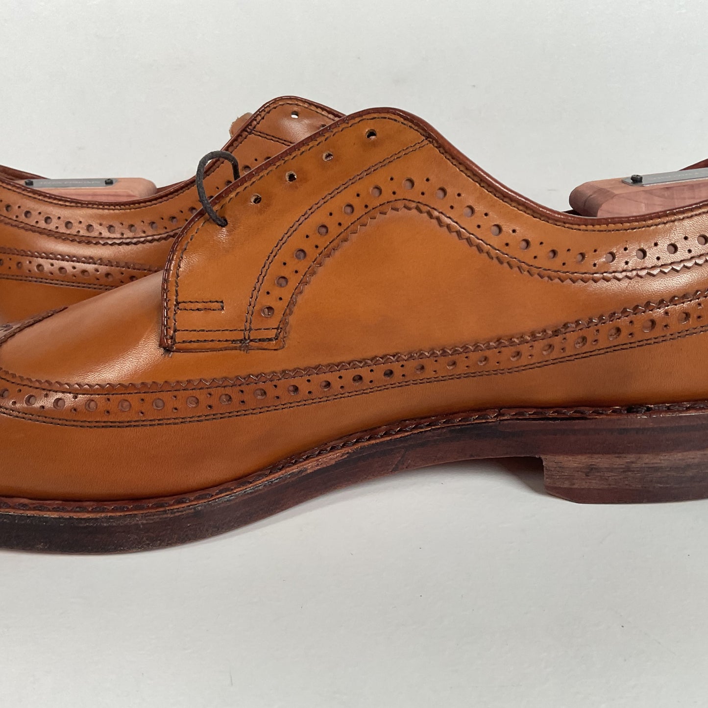 Ralph Lauren Sanderson Burnished Wingtip Shoes | USA Made | 11.5 D