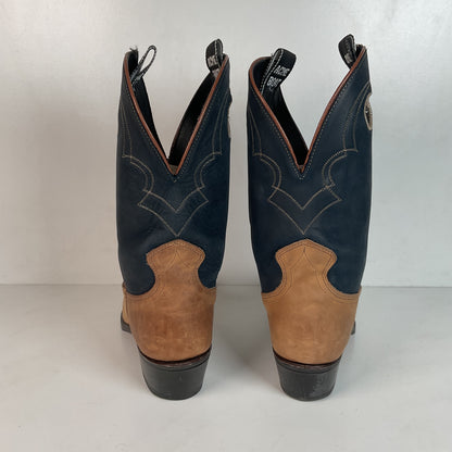 Vintage Acme Shorty Buckaroo Cowboy Boots 9 D Punchy Cloth Pullo