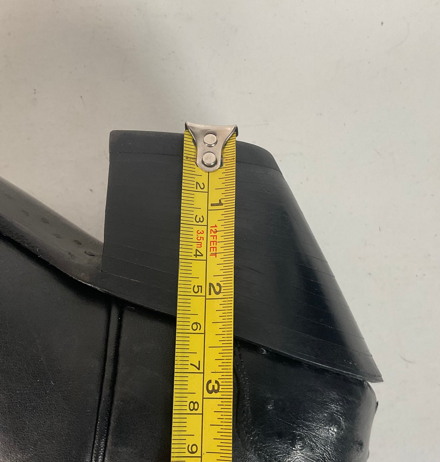 Justin Reba Tall Cowgirl Boots | Black Ostrich Quill | USA Made | 8 B