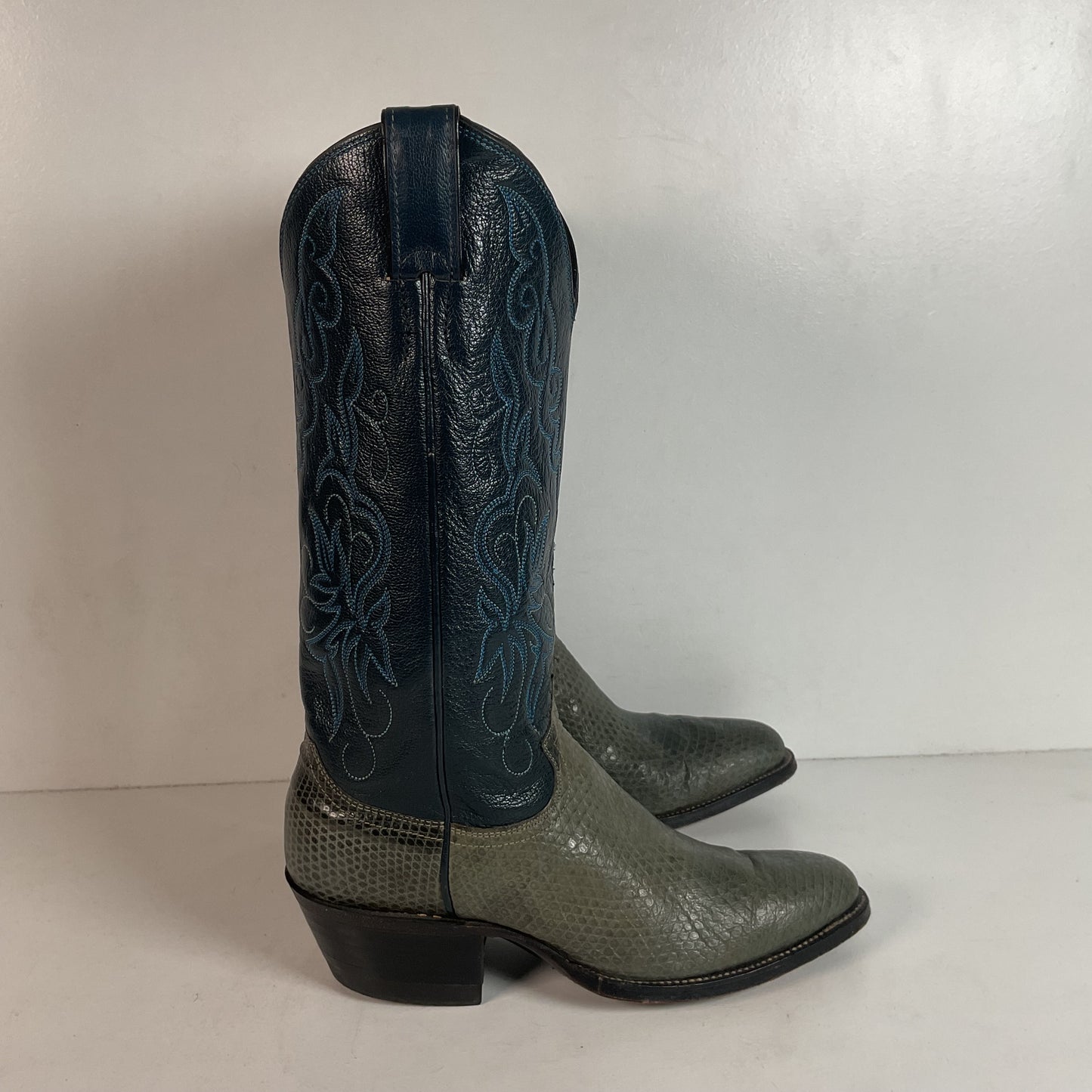 Vintage Justin Lizard Cowgirl Boots | USA Made | Women’s 6.5 B