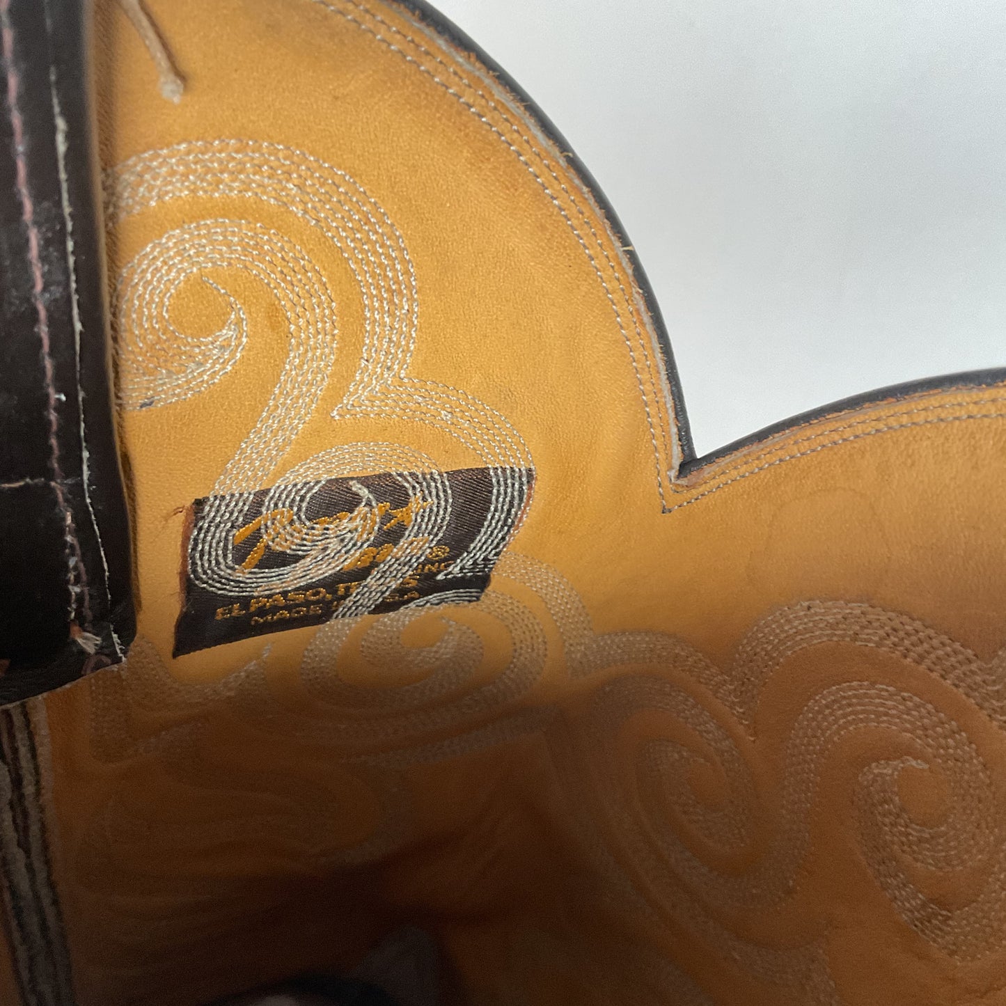 Vintage Tony Lama Python Snakeskin Cowboy Boots | Gold Label | Men’s 7.5 D