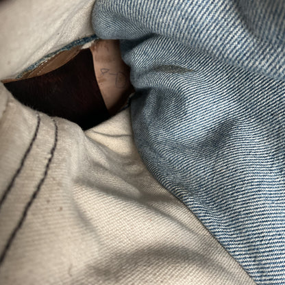 Denim Packer Boots | Caiman Cap Toe | Shark Skin Collar | Men’s 8 | Women’s 9.5