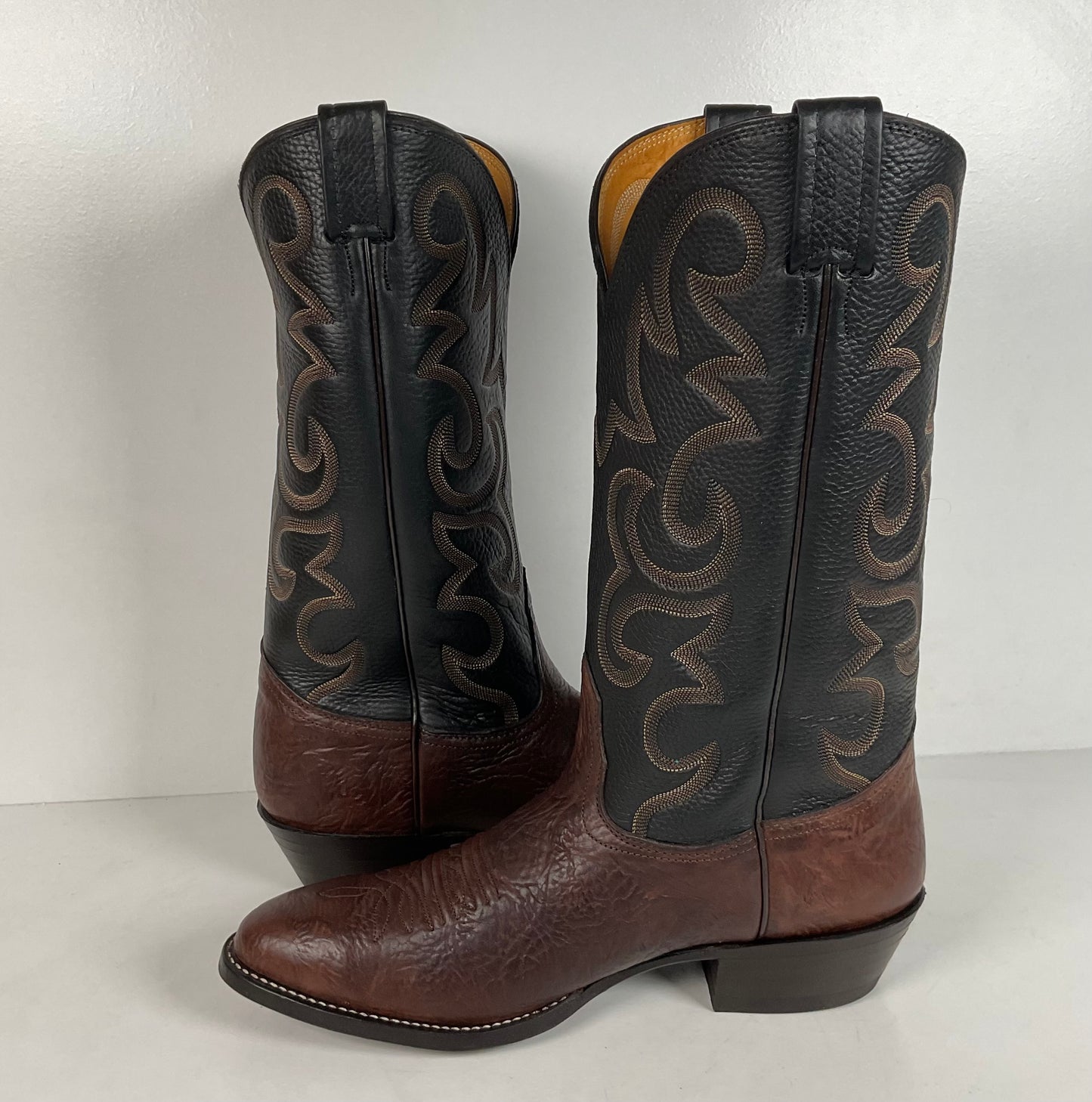 Vintage Nocona Bull Shoulder Cowboy Boots | USA Made | Men’s 10 EE