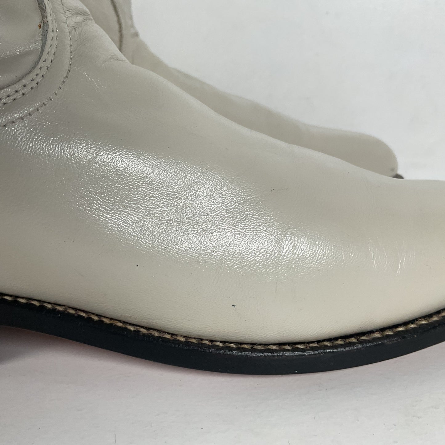 Justin Pearl White Roper Boots | Cowgirl | USA Made | Women’s 7.5 B