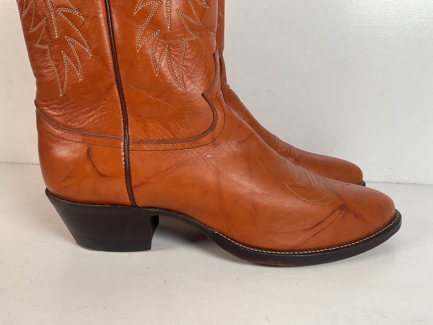 Vintage Justin Redwood Cowboy Boots | USA Made | 10.5 D