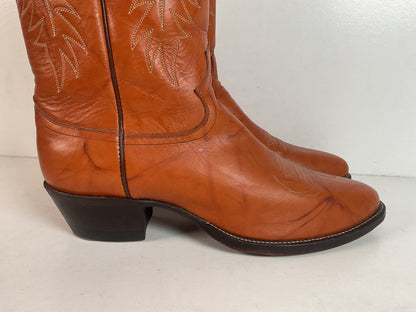Vintage Justin Redwood Cowboy Boots | USA Made | 10.5 D
