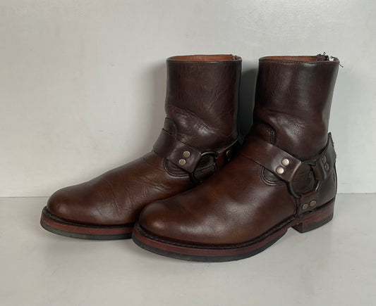 Frye John Addison Harness Boots 8 M USA Made Style 86167