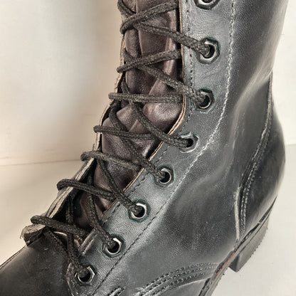 Vintage Carolina Linesman Lace Up Boots 9.5 E USA Made Pole Climber