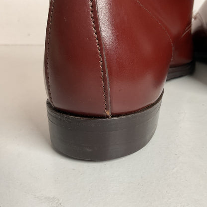 Marlborough England Jodhpur Lace Up Boots | Burgundy Calf | UK 9 | US 10