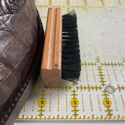 Custom Caiman Crocodile Cowboy Boots Men’s 8.5 Exotic Head Cut