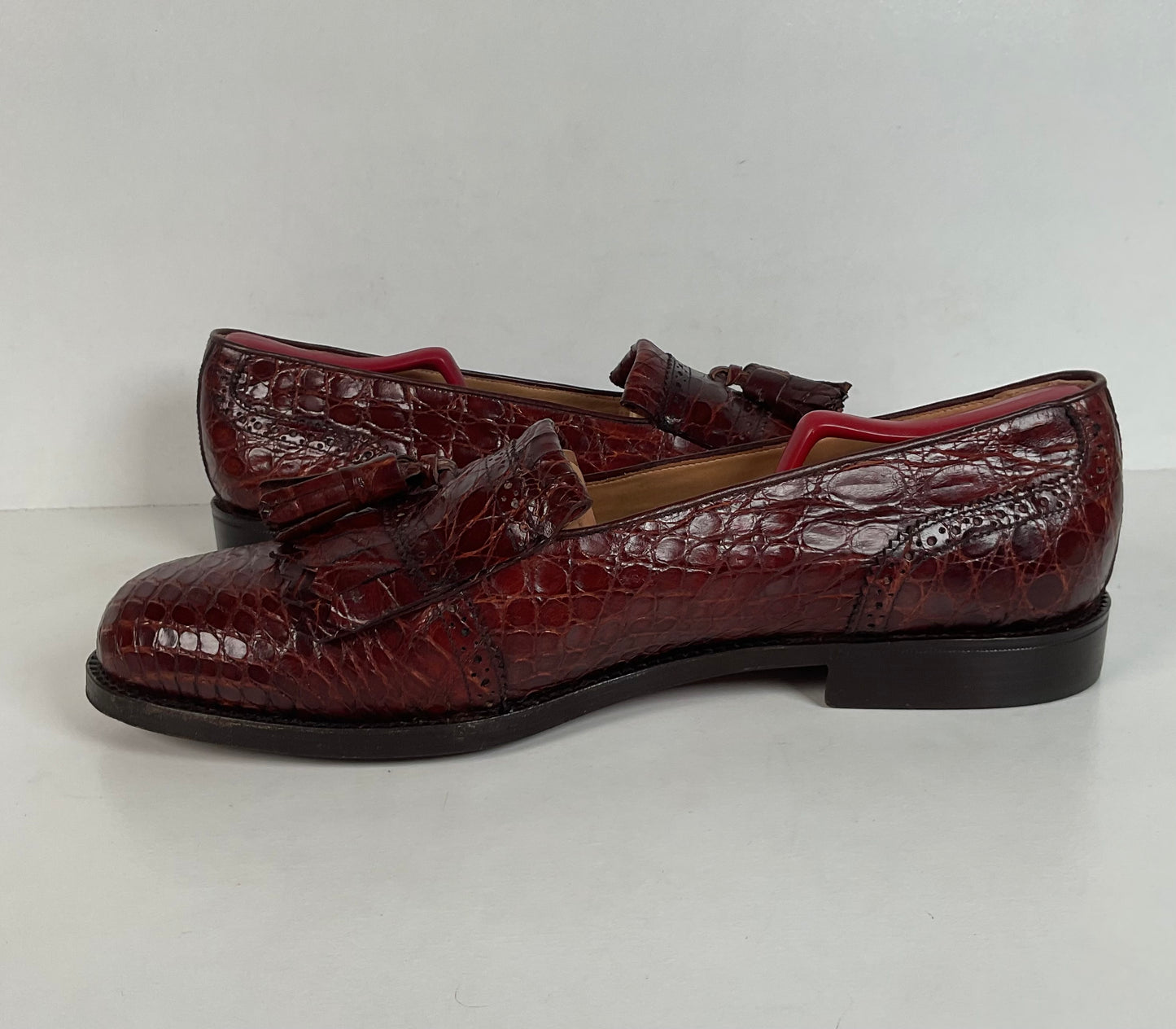 Vintage Foster Rainey Tassel Loafers | Full Crocodile | Exotic | Men’s 12