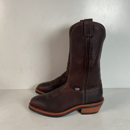 Chippewa Corbel Wellington Cowboy Boots | Bison Hide | USA Made | Men’s 8.5 D