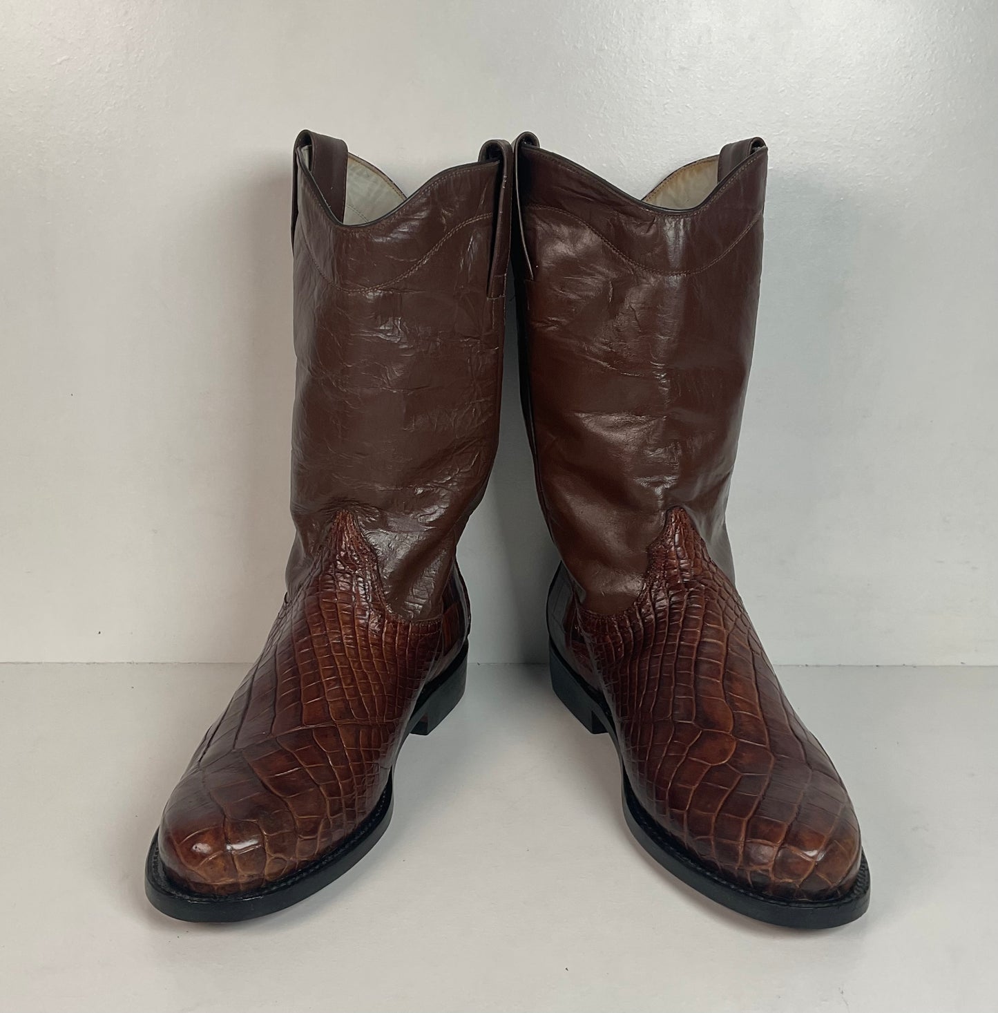 Vintage Alligator Skin Roper Boots 8.5 Custom Western Wear
