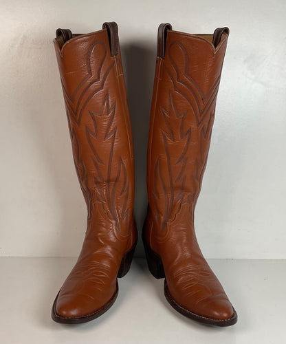 Jack Rowin Custom Cowboy Boots Men’s 9.5 Tall Stove Top Buckaroo