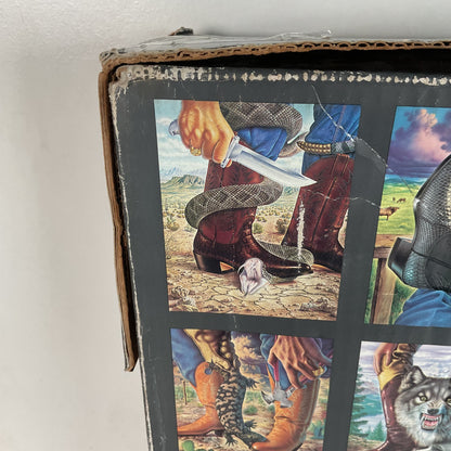 Vintage 1980s Nocona Cowboy Boot Box Only Alex Ebel Artwork