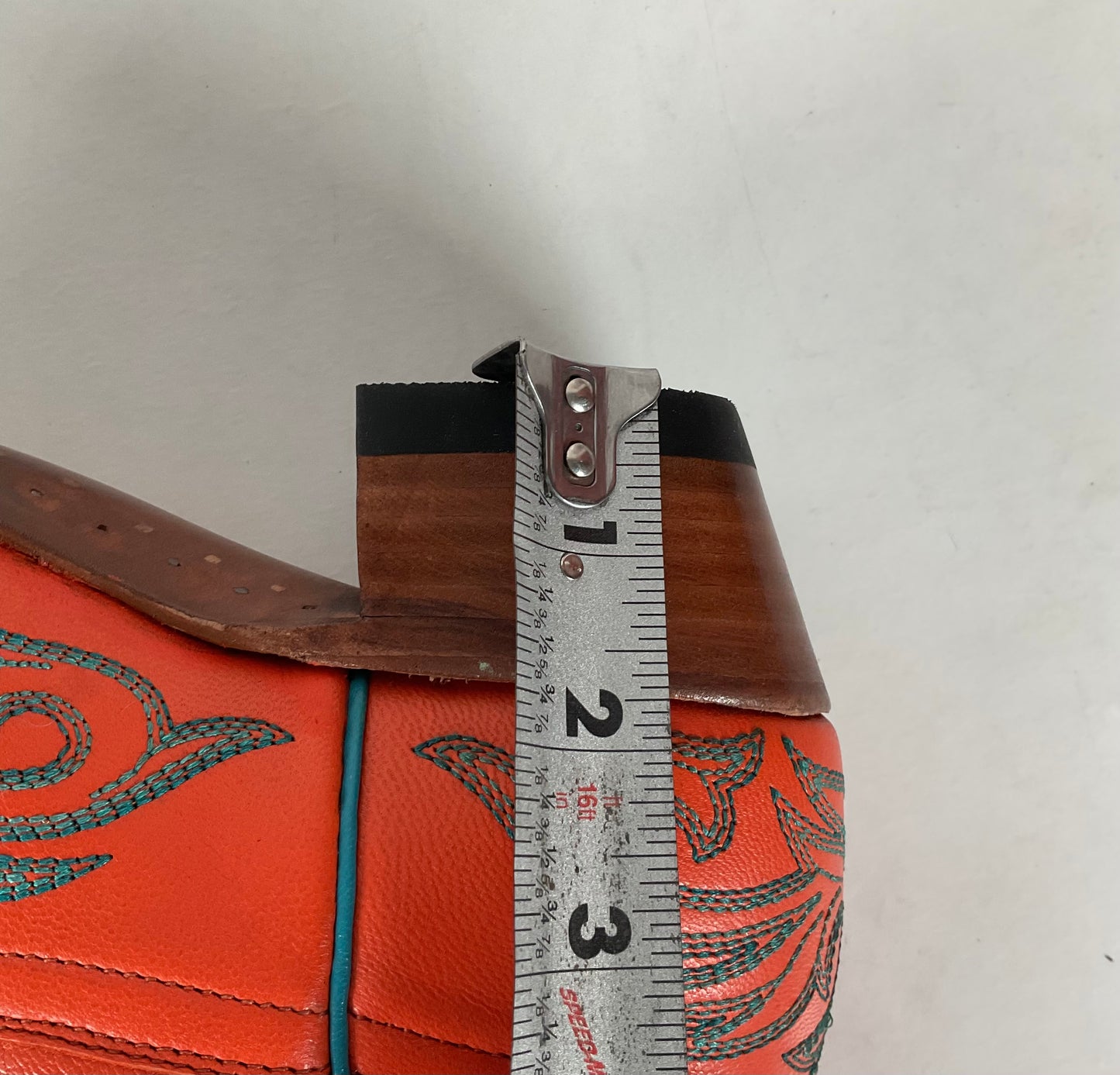 Allen’s Azulado Cowgirl Boots | Bright Orange | Women’s 7 B